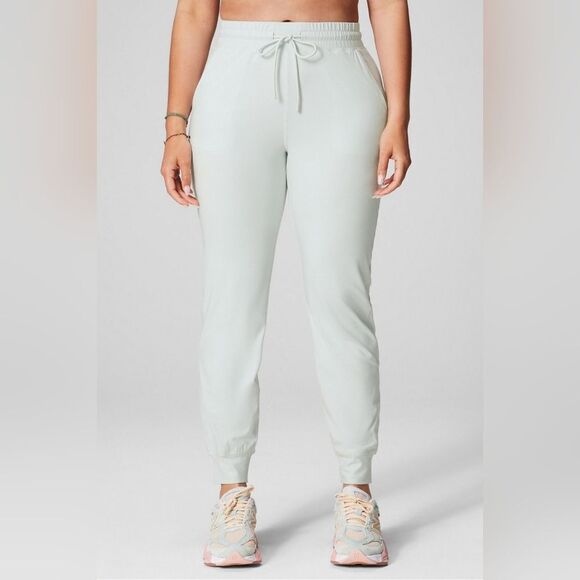 Fabletics High-Waisted Performance Jogger Size XL in Mint Grey NWT in packaging - Picture 1 of 8